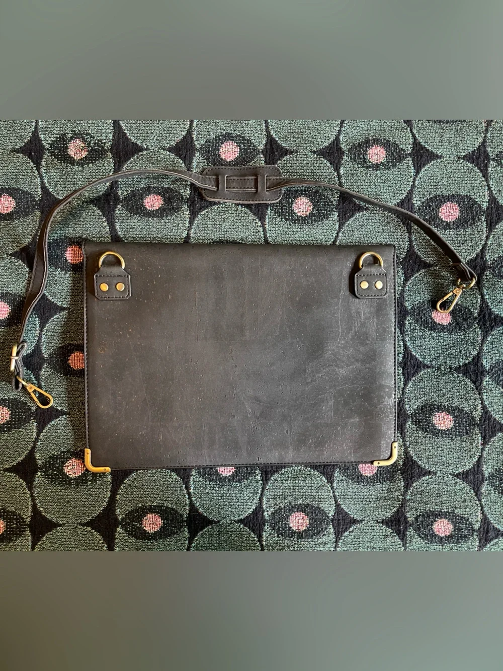 LaFlore Black Laptop Sleeve with Gold Accents